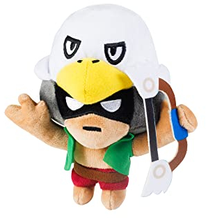 Brawl Stars BO Plushies, bambola giocattolo con licenza ufficiale P.M.I. Supercell, altezza 16,5 cm, regalo per giocatori, da collezione