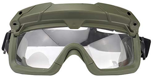 ACEXIER Taktische Airsoft Paintball Brille Winddicht Anti Fog CS Wargame Schutz Für Taktische Helm Angeln Radfahren Brille Eyewear (Green)
