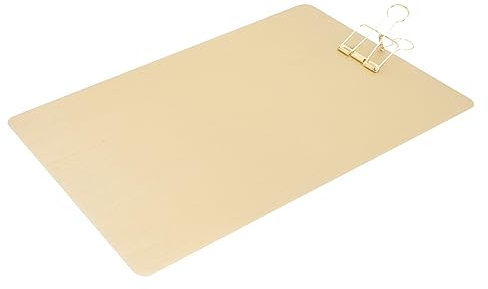 Ciieeo Goldene Binderklammern Papierordner Metall-Klemmbrett Große Klemmbrett-Klammern Papierdatei-Organizer Verriegelbares Klemmbrett Metall Goldenes Multifunktions-Klemmbrett