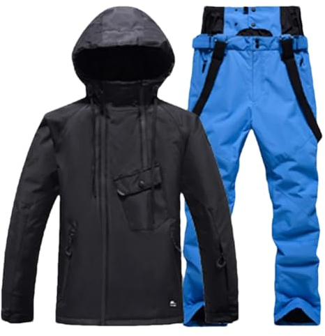Damen Skianzug Winter Outdoor Snowboard Isolierte Warme Jacken Und Hosen Schneeanzug, Jacke Pant23, 46