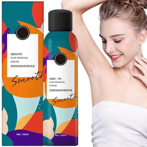 Detvfo Haarentfernungscreme, Detvfo Haarentfernungscreme-Spray, glattes Haarentfernungs-Cremespray, Körperhaarentfernungs-Cremespray, Haarentfernungsspray für Frauen und Männer (1Pcs)