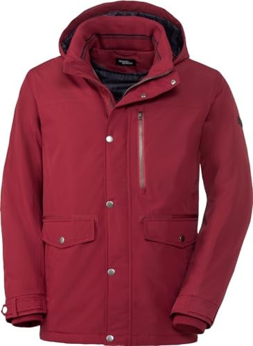 HENSON&HENSON Winterjacke Herren, komplett warmweich wattierter Parka, Wasserabweisende Funktionsjacke mit 5.000mm Wassersäule, Gr. 48-60
