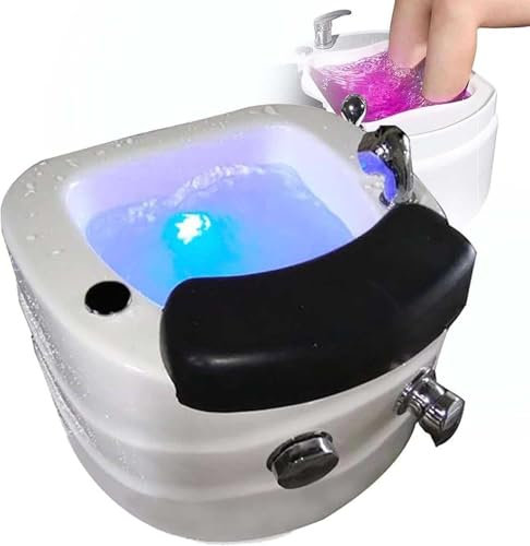 Fuß-Spa-Massagegerät mit Wärme, Massage und Düsen – Tragbare Pediküre-Fuß-Spa-Badewanne für einstellbare Temperatur Pediküre Fußeinweichen – Verbesserung der Durchblutung und Entspannung