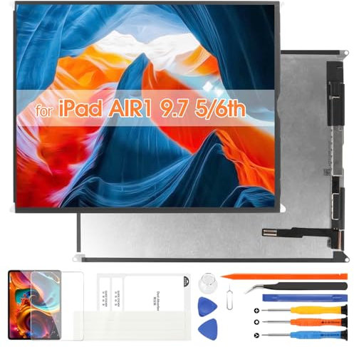 Pantalla para iPad Air 1st / iPad 5th 2017/6th 2018 LCD Display Digitizer para A1893 LCD Pantalla Replacement A1474 A1475 A1476A1823 A1822 A1954 A1893 (no Touch Screen)