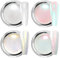 Pearl Chrome Nail Powder LEDSUUEI - White Aurora Crome Powder Ice Transparent Pink Fairy Crome Nail Glitter Glazed Donut Pearlescent Magic Mirror Effect Pigment - Diy Deco Nail Art at Home