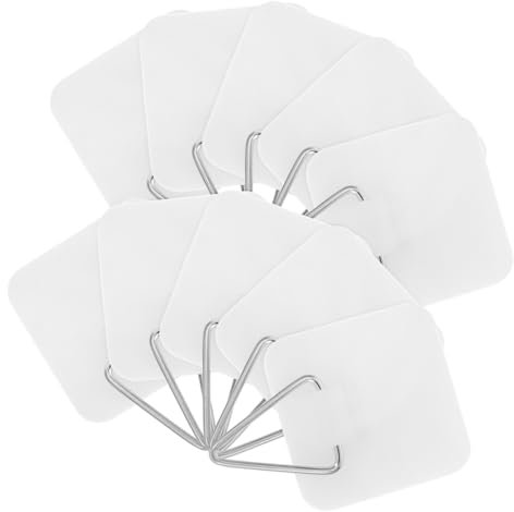 HOMOCONO Boho Style Hanging Shelves 10pcs Sticky Plate Hooks for Wall Decor Decorative Plate Holders