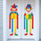 Clown Deko,2 Stück Clown Deko Karneval,Clown Banner Karneval,Hängenden Partygirlanden,Clown Luftschlangen Karneval Girlande,Anhänger Dekoration Papier,für Karneval,Fasching,Mottoparty