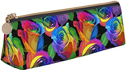 XVBCDFG Federmäppchen mit niedlichem Katzenmotiv, Anime, Make-up, Kosmetiktasche, Schreibwaren, Kawaii, Federmäppchen, Gadget-Organizer, Tasche mit Reißverschluss, Geschenk für Kinder, Lehrer, Rainbow