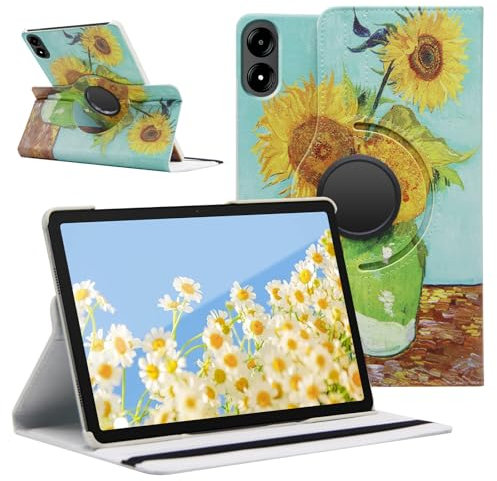 SWEIMEN Giratoria Funda para Xiaomi Redmi Pad Pro 12.1 Tableta, Giratoria 360 Grados Cover, Función Soporte Case