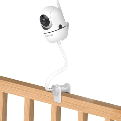 HelloBaby Babyphone Cliphalterung Flexible, Kompatibel mit HB6550 | Kompatibel mit HB6550 HB6560/ HB6550-2/HB40/HB6339 – mit langem Gelenkarm, für innen, ohne Werkzeug oder Wandbeschädigung