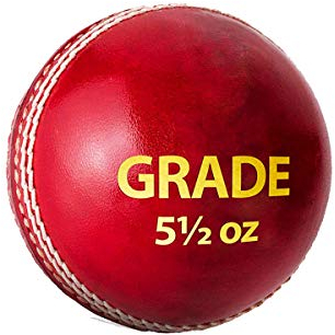 DSC Grade Leather Cricket Ball | Water Proofed Leather Ball | Suitable for Practice Game | Tournament Game Cork