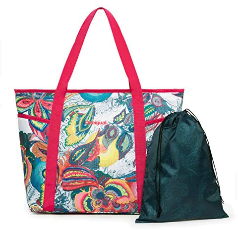Desigual Galactic Bloom Carryall Blanco