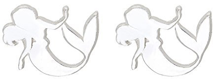 Disney Little Mermaid Ariel Sterling Silver Stud Earrings