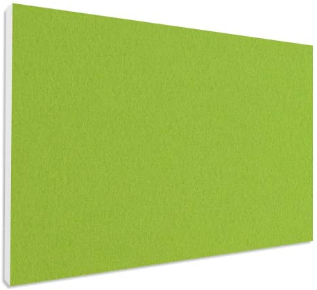 platino24 Akustikpaneele 1 ElementeColore Rechteck 825 x 550 x 50 mm Hellgrün I Schallabsorber aus Basotect ® G+ mit Akustikfilz I Schalldämmung Wand & Decke I Akustikelement Wandpaneel