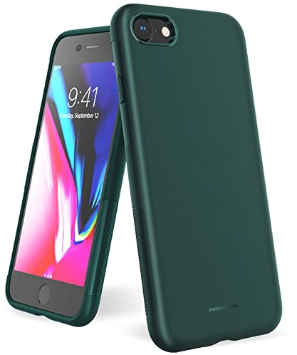 UNBREAKcable Kompatibel mit iPhone SE 2020 Hülle, iPhone 8/7 Hülle - [Fallschutz, rutschfest] Weiche, mattierte TPU Ultra-dünne Stylische Handyhülle, Case, Cover für 4,7 Zoll - Matt Grün