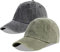 LANGZHEN Unisex Baseball Cap 100% Baumwolle Fits Männer Frauen Washed Denim Einstellbare Dad Hut (Schwarz+Army Grün)