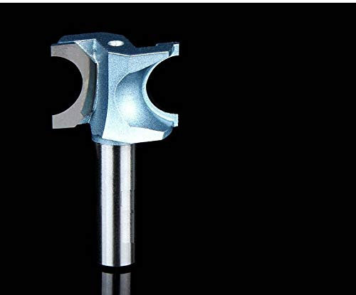 NoLOGO 1 x halbrunde Fräsfräser in Industriequalität, Holzfräser, Frässtift, Bohrmaschine, Trimmmaschine, gebogene runde Kante, CNC-Bit (Größe: Q01007)
