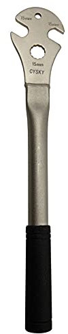 CYSKY Bike Pedal Wrench Extra Long Handle 350mm Pedal Repair Tool Bicycle Pedal Removal Tool Spanner with 15mm Slots