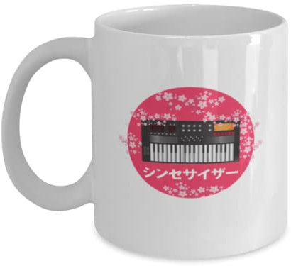 Teegarb Letter Blanket Coffee Mug Funny Vintage Synthesizer