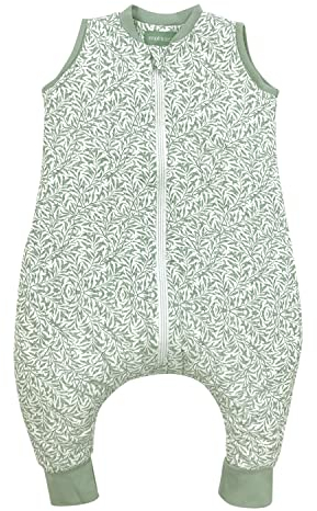 molis&co - Baby Schlafsack mit Füßen - Ideal für Frühling und Herbst - Babyschlafsack mit Füßen 1 tog - Leicht gepolstert - 100% Baumwolle (Oeko-TEX 100), Premium Qualität - INES II (60 cm)