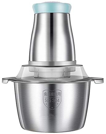 Samnuerly Picadora de Carne eléctrica para el hogar, picadora de Acero Inoxidable, rebanadora de Carne multifunción, licuadora de 3L, Cocina fácil