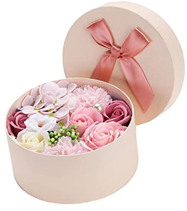 MagiDeal Savon Fleur Savon boîte Fleurs parfumées pour la fête des Enseignants Mariage Saint Valentin Cadeaux, épouse, Petite Amie, Rose