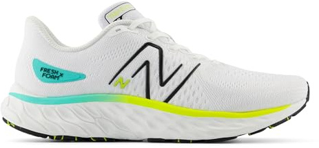 New Balance Herren Fresh Foam X Evoz V3 Laufschuh, Weiß/Schwarz/Firefly, 44.5 EU