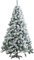 Fortgeschrittener faltbarer künstlicher Weihnachtsbaum, beflockter künstlicher Weihnachtsbaum, Weihnachtsdekoration Baum (Größe: 150 cm) glückliches Geschenk