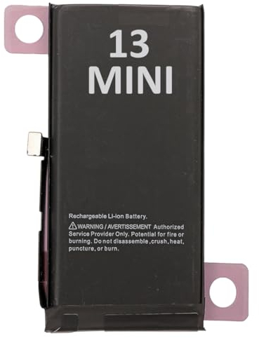 OnlyTech - Batteria di ricambio Premium per iPhone 13 Mini - 2406mAh - con adesivo