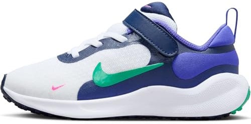 Nike Revolution 7 (PSV), Scarpe Basse, White Stadium Green Persian Violet, 25 EU