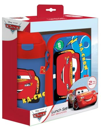 Diakakis Cars - Juego de fiambrera y botella