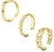 WillTen 2-4pcs Bague d'orteil Or Argent Acier Inoxydable Réglable Courbure Ouverte Anneau Flèche Flèche Fleur Simple Mince CZ Bout Doigt Anneau Queue Été Plage Pieds Ensemble Bijoux pour Femmes