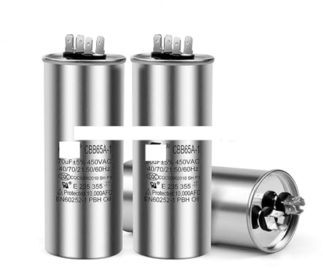 1Pcs CBB65 electronic starter Capacitor Air Conditioner Compressor Start Capacitor 450V AC 5UF 6UF 15uF 20uF 25uF 30uF 35uF 40uF 45uF 50uF NWPNLXEA(5UF)