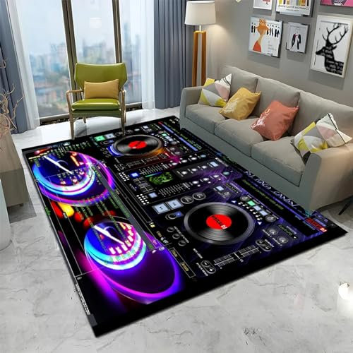 3D Musikinstrumente 200 X 300 cm Kinder Jugendliche Jungen Teppich Schlafzimmer Dekoration Kinderzimmer Wohnzimmer, Krabbelmatte Modern Weichem Flanell Kinderteppiche -3304602203638