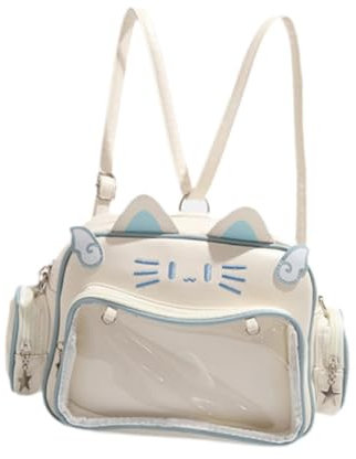 kowaku Cat Ita Tasche Pin Display Rucksack für Geburtstag Cosplay Party Gastgeschenk Anime Figur, Blau