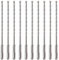 10 Pack Of - 5.5mm x 210mm Long SDS Plus Hammer Drill Bits, Professional Tungsten Carbide Tipped Masonry Drill Bit For Brick, Concrete, Stone, Granite. 5.5mm SDS Drill Bit