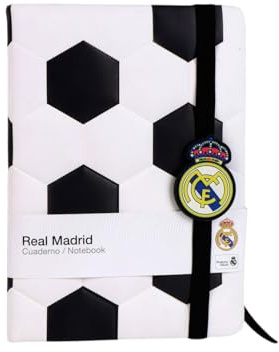 CERDÁ LIFE'S LITTLE MOMENTS Gepolstertes Notizbuch Real Madrid – Schulheft mit offiziellem Design, ideal für Fans, Studenten und Sammler des Merengue Club, Real Madrid, Talla única, Lizenzprodukt