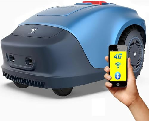 LTdlhFk Vollautomatischer Intelligenter Rasenmäher, GPS-Roboter-Rasenmäher, WiFi-Pfadplanung, Sicherheitsschutzvorrichtung, Automatische Aufladung, Für Rasen/Garten