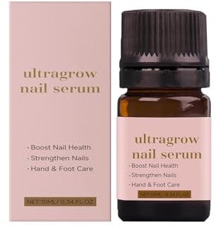 UltraGrow Nail, Nail Growth for Brittle Peeling Breaking Thin Nails, 1 fl.oz PtZ471 (10ml)