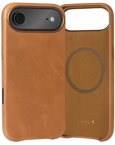 TORRO Case Compatible with iPhone Air 6.5 2025 - Premium Leather MagSafe Compatible, Slim Bumper Case (Light Brown)