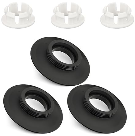 3 Pcs Flush Valve Seal, Compatible For Ideal Standard Flush Valve Seal Compatible For Armitage Shanks SV01967 Toilet Flush Valve & Clip Toilet Cistern Seal Black