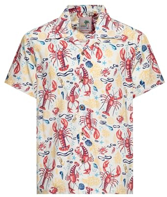 King Kerosin Herren Hawaiihemd Mit Marine Life Print Deep Sea