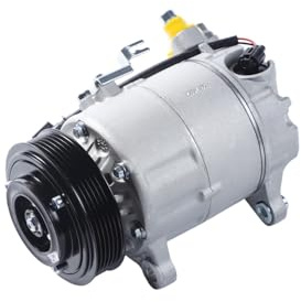 HELLA 8FK 366 201-951 Kompressor, Klimaanlage - 6VS14e - 12V - R 134a/R 1234yf - PAG 46 YF - 100ml - mit Magnetkupplung/mit Dichtring/mit PAG-Kompressoröl