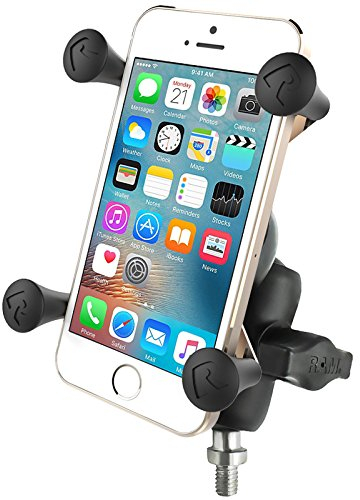 Ram Mount RAP-B-236-A-UN7U Halterung (Telefon, Fahrrad, Motorrad, schwarz, Passive Halterung, Komposit, Edelstahl, X-Grip)