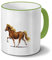 printplanet Pferdetasse Isländer - Tasse mit Pferdebild Isländer - Becher Grün