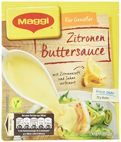 Maggi Zitronen Buttersauce, 33 g, ergibt 300ml
