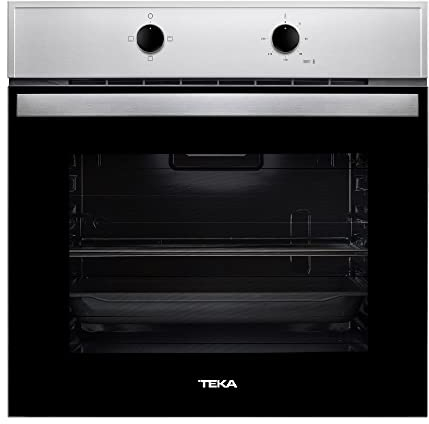 Teka HBB 435 - Horno Convencional de Encastre, 3 Funciones de Cocinado, Ventilación Dinámica, Horno 60 cm, Color Acero Inoxidable