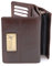 Catwalk Collection Handbags - Portefeuille Femme Cuir - Porte Monnaie Moyen - Porte Carte 8 Emplacements pour Cartes - RFID - Victoria - Marron