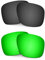 HKUCO Verres de Rechange pour Oakley Holbrook XL OO9417 Noir/Vert des Lunettes de Soleil