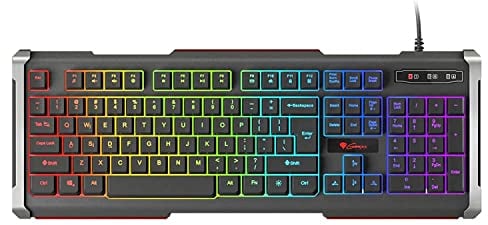 Natec Keyboard Genesis RHOD 400 Gaming RGB Backlight, USB, US Layout